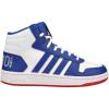 imageadidas Boys Hoops 20 Mid Ankle Basketball ShoeWhiteRoyal BlueBlack
