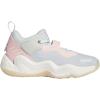 imageadidas UnisexChild Donovan Mitchell Issue 3 Basketball ShoesBlue TintEcru TintClear Pink