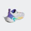imageadidas UnisexChild Donovan Mitchell Issue 3 Basketball ShoesClear GreyPurple RushSemi Screaming Green
