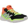 imageadidas UnisexChild Harden Stepback Shoes BasketballBlackCoralGrey