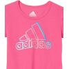 imageadidas girls 2 Piece Cotton Tee 3stripe Tight SetLeggingsPink