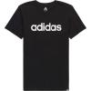 imageadidas Boys Big Short Sleeve Cotton Script Logo TShirtLinear Logo Black