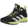 imageadidas UnisexChild Cross Em Up 5 Basketball ShoeBlackSilver MetallicPulse Lime Wide