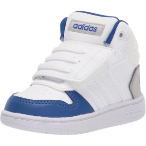 imageadidas Boys Hoops 20 Mid Ankle Basketball ShoeWhiteWhiteTeam Royal Blue