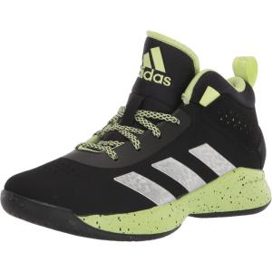 imageadidas UnisexChild Cross Em Up 5 Basketball ShoeBlackSilver MetallicPulse Lime Wide