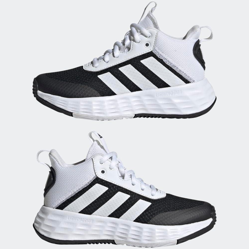 imageadidas Kids Own the Game 20 Basketball ShoeBlackWhiteBlack
