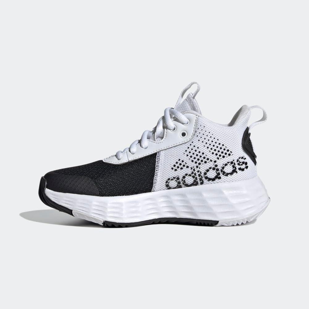 imageadidas Kids Own the Game 20 Basketball ShoeBlackWhiteBlack