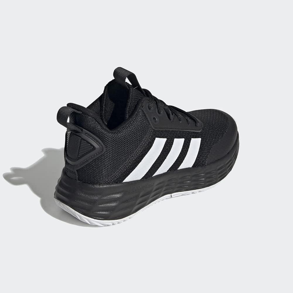 imageadidas Kids Own the Game 20 Basketball ShoeBlackWhiteCarbon