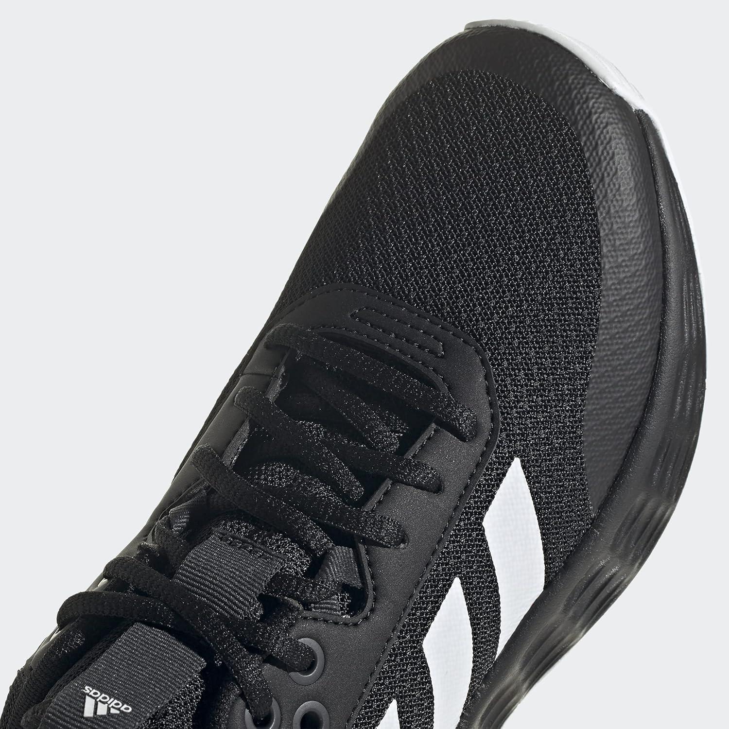 imageadidas Kids Own the Game 20 Basketball ShoeBlackWhiteCarbon