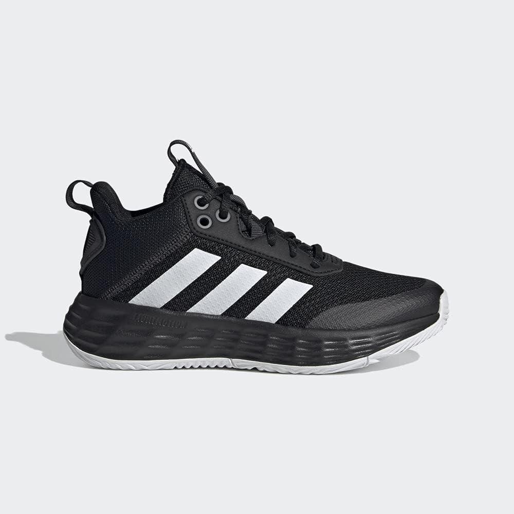 imageadidas Kids Own the Game 20 Basketball ShoeBlackWhiteCarbon