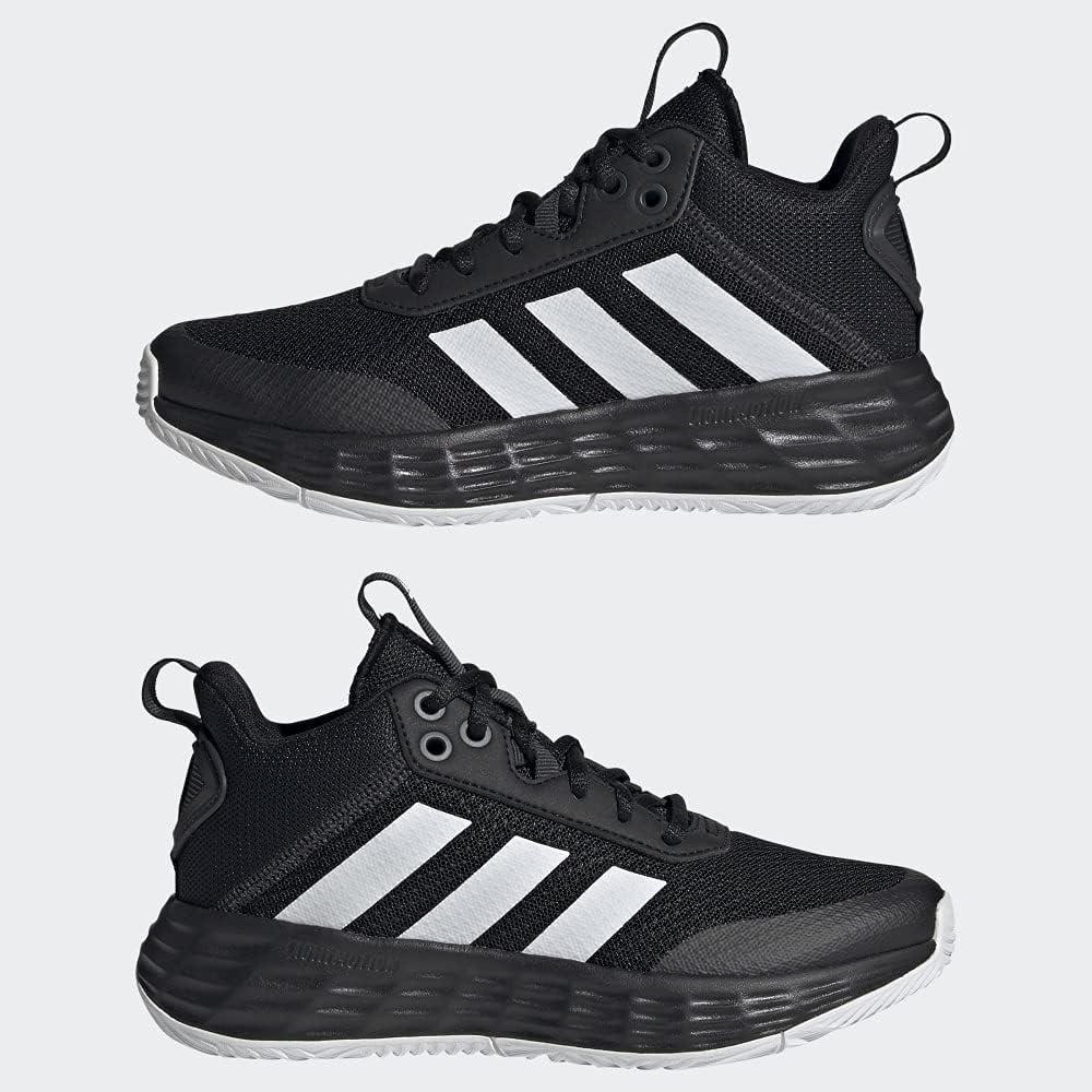imageadidas Kids Own the Game 20 Basketball ShoeBlackWhiteCarbon