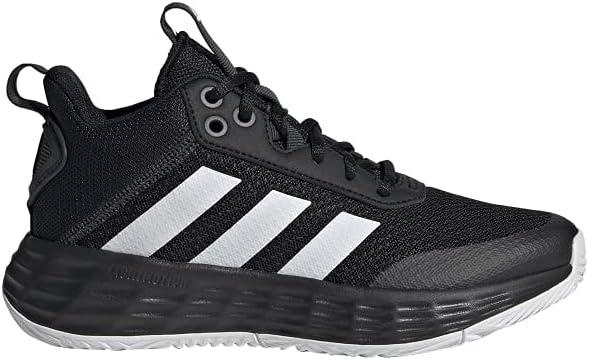 imageadidas Kids Own the Game 20 Basketball ShoeBlackWhiteCarbon