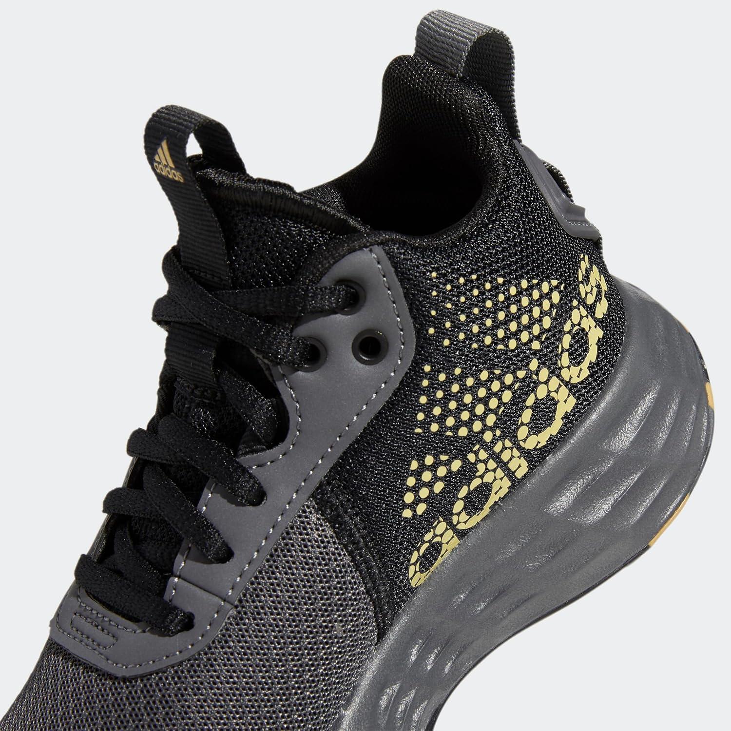 imageadidas Kids Own the Game 20 Basketball ShoeGrey FiveMatte GoldCore Black