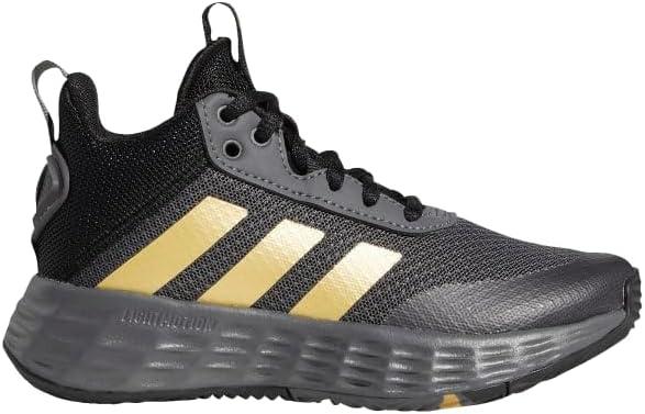 imageadidas Kids Own the Game 20 Basketball ShoeGrey FiveMatte GoldCore Black