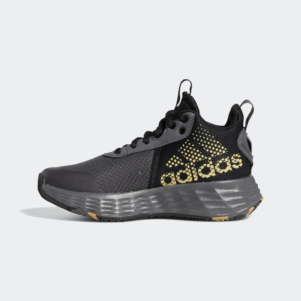 imageadidas Kids Own the Game 20 Basketball ShoeGrey FiveMatte GoldCore Black