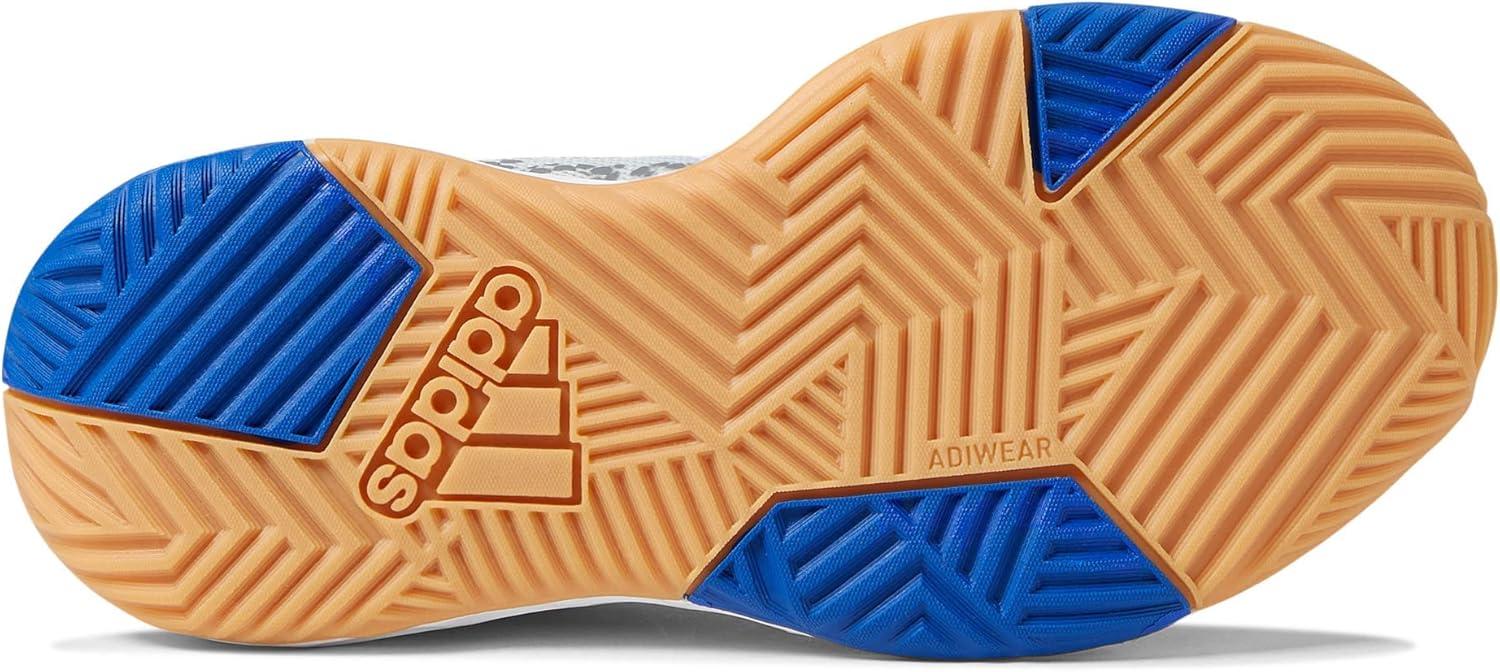 imageadidas Kids Own the Game 20 Basketball ShoeWhiteSilver MetallicTeam Royal Blue
