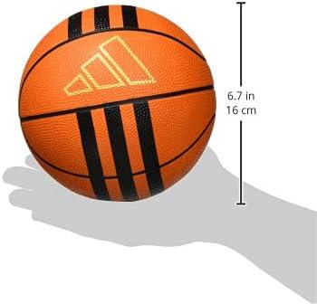 imageadidas UnisexAdult 3Stripes Rubber Mini BasketballOrange