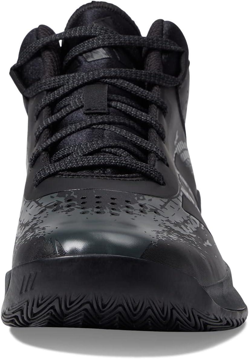 imageadidas UnisexChild Cross Em Up 5 Wide Basketball ShoeBlackBlackCarbon
