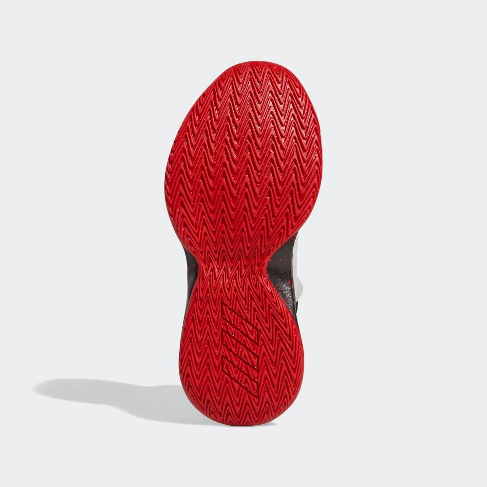 imageadidas UnisexChild Cross Em Up 5 Wide Basketball ShoeGreyBlackScarlet