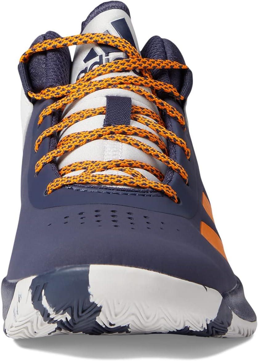 imageadidas UnisexChild Cross Em Up 5 Wide Basketball ShoeShadow NavyBright OrangeDash Grey