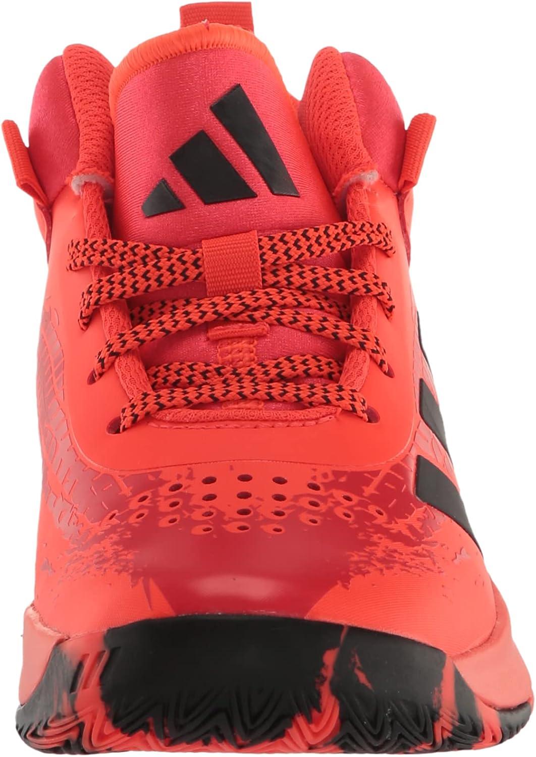 imageadidas UnisexChild Cross Em Up 5 Wide Basketball ShoeSolar RedBlackBright Red
