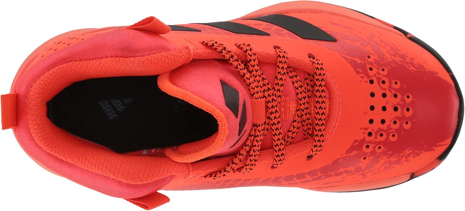 imageadidas UnisexChild Cross Em Up 5 Wide Basketball ShoeSolar RedBlackBright Red