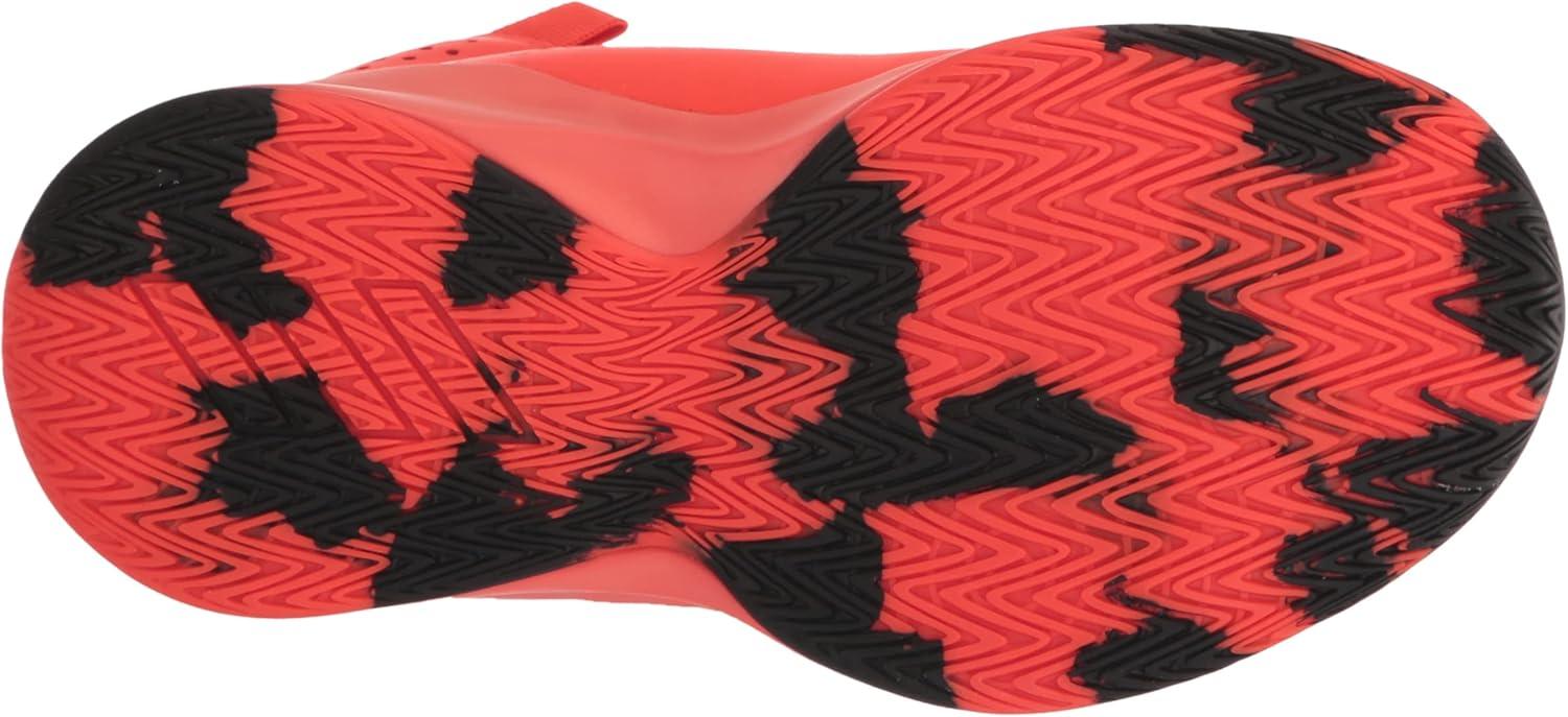 imageadidas UnisexChild Cross Em Up 5 Wide Basketball ShoeSolar RedBlackBright Red