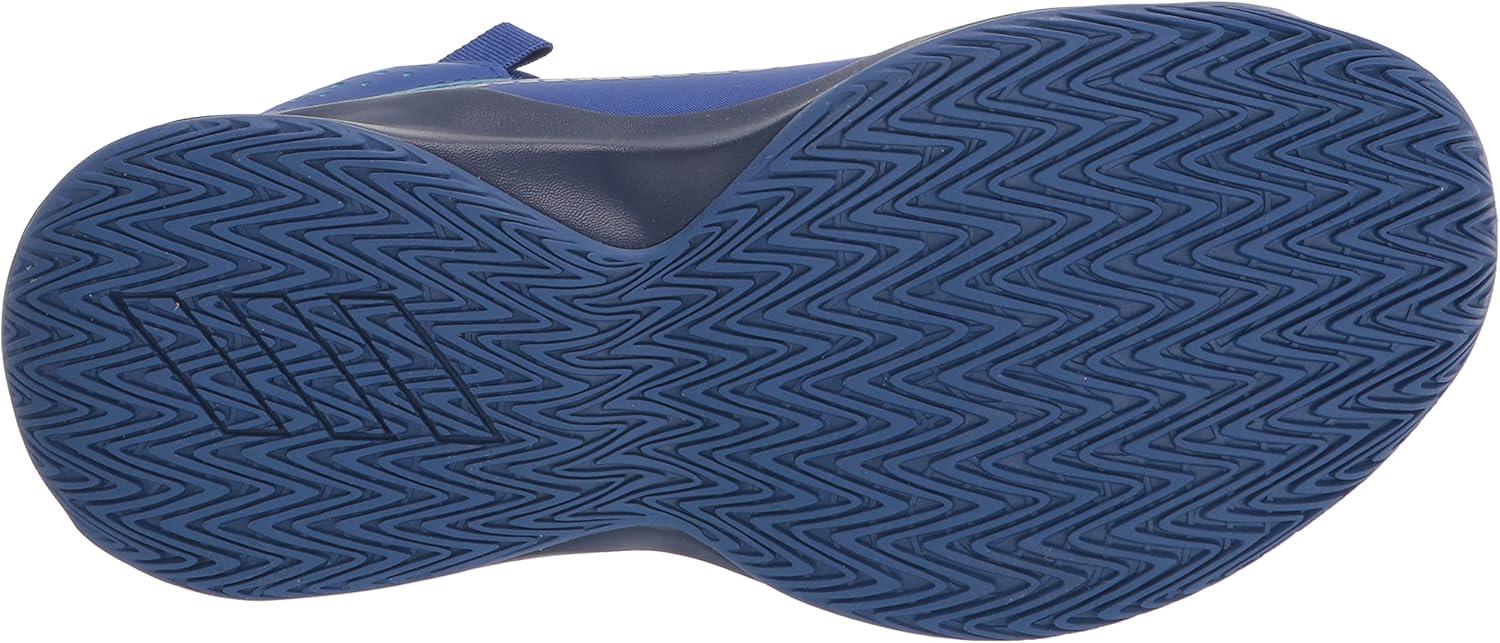 imageadidas UnisexChild Cross Em Up 5 Wide Basketball ShoeTeam Royal BlueSilver Metallic
