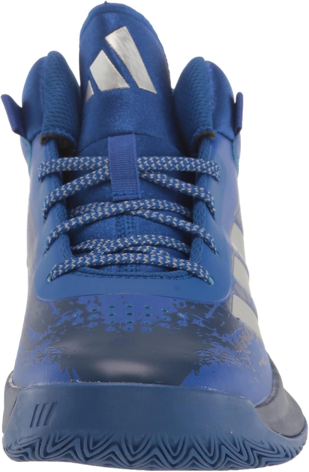 imageadidas UnisexChild Cross Em Up 5 Wide Basketball ShoeTeam Royal BlueSilver Metallic
