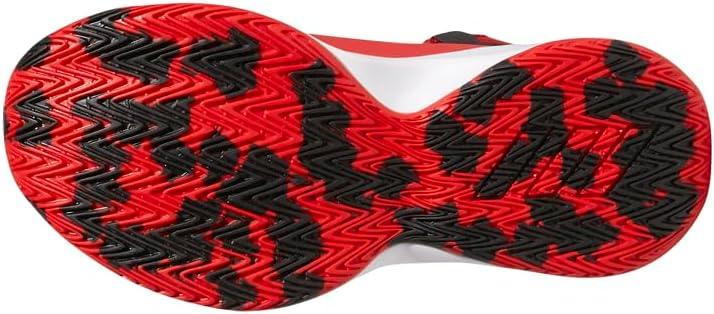 imageadidas UnisexChild Cross Em Up 5 Wide Basketball ShoeVivid RedSilver MetallicBlack Wide