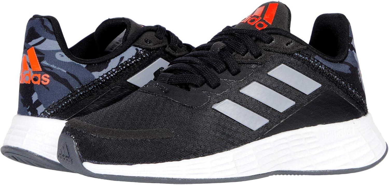 imageadidas UnisexChild Duramo Sl Running ShoeBlackHalo SilverSolar Red