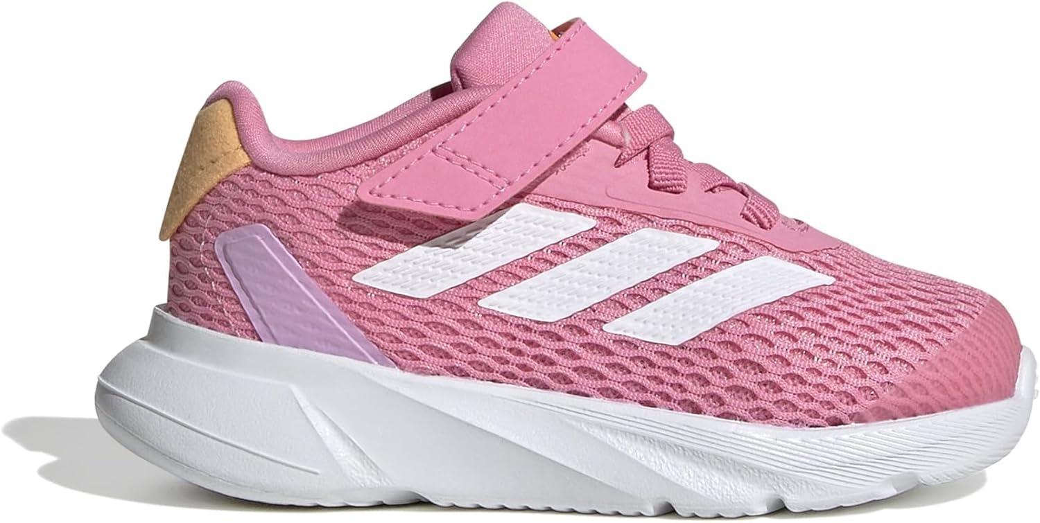 imageadidas UnisexChild Duramo Sl Running ShoeBliss PinkWhiteHazy Orange Elastic Lace