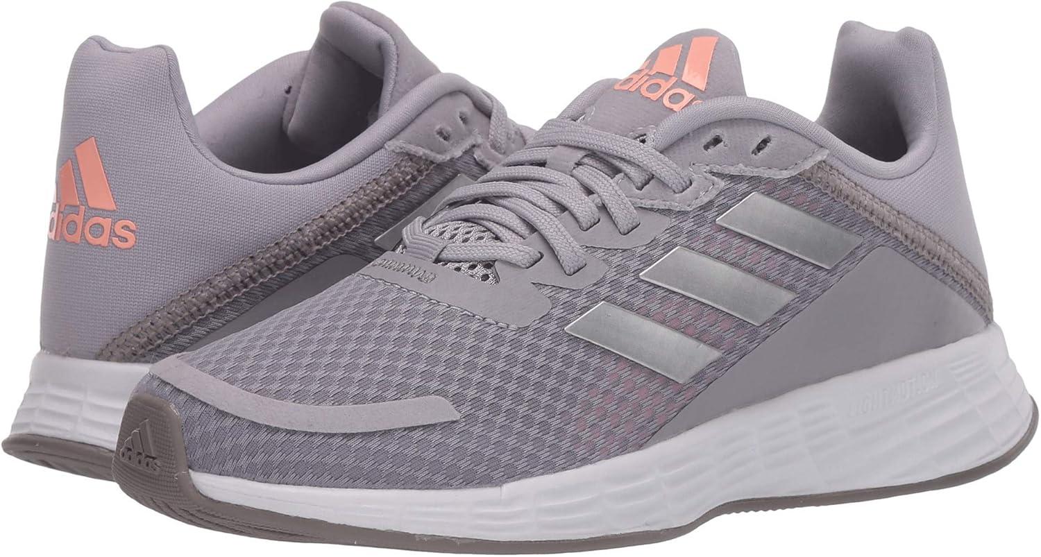 imageadidas UnisexChild Duramo Sl Running ShoeGlory GreySilver MetallicLight Flash Orange