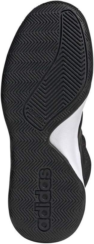 imageadidas UnisexChild Own The Game Wide Basketball ShoesBlackWhiteWhite
