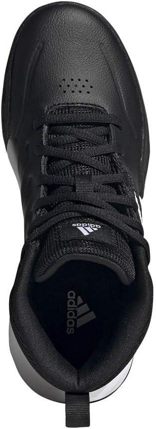 imageadidas UnisexChild Own The Game Wide Basketball ShoesBlackWhiteWhite