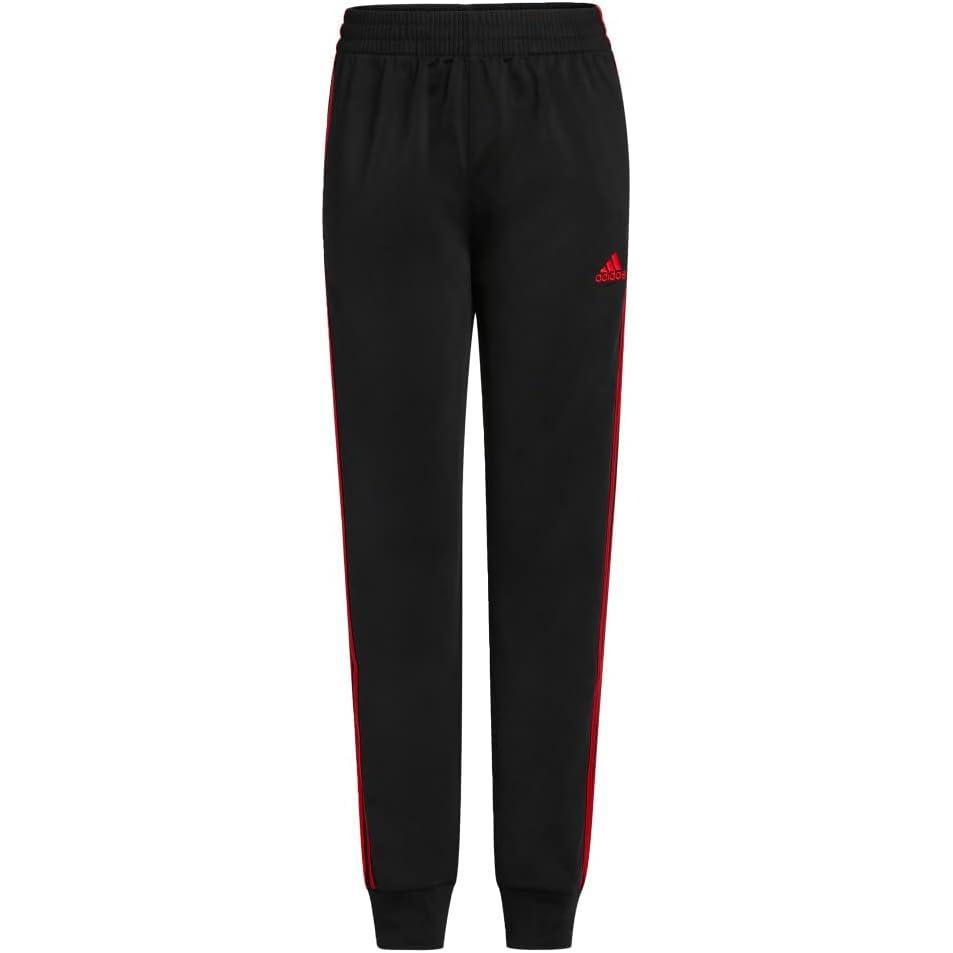 imageadidas Boys Elastic Waistband Tricot JoggerBlack With Scarlet
