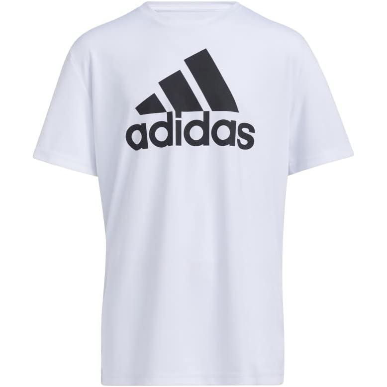 imageadidas Boys Plus Size Short Sleeve Aeroready Performance Logo Tee TShirtWhite