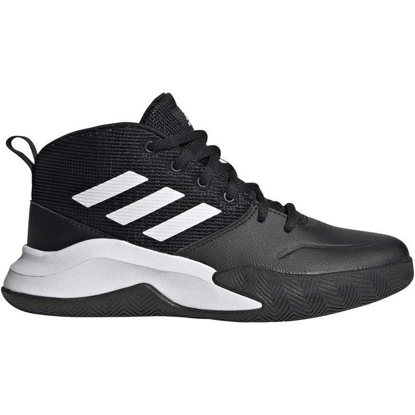 imageadidas UnisexChild Own The Game Wide Basketball ShoesBlackWhiteWhite