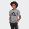 imageadidas Boys Plus Size Short Sleeve Aeroready Performance Logo Tee TShirtDark Gray