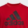imageadidas Boys Plus Size Short Sleeve Aeroready Performance Logo Tee TShirtScarlet Adi