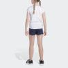 imageadidas Girls Elastic Waistband 3 Stripe Mesh ShortCollegiate Navy