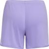 imageadidas Girls Elastic Waistband 3 Stripe Mesh ShortLight Purple