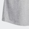 imageadidas Girls Short Sleeve Cotton Essential TShirt TopMedium Grey Heather