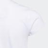 imageadidas Girls Short Sleeve Cotton Essential TShirt TopWhite