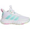 imageadidas Kids Own the Game 20 Basketball ShoeWhiteFlash AquaLucid Pink