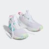 imageadidas Kids Own the Game 20 Basketball ShoeWhiteFlash AquaLucid Pink