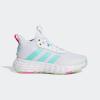 imageadidas Kids Own the Game 20 Basketball ShoeWhiteFlash AquaLucid Pink
