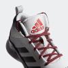 imageadidas UnisexChild Cross Em Up 5 Wide Basketball ShoeGreyBlackScarlet