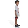 imageadidas boys 2 Piece Game Time Short SetMedium Grey Heather
