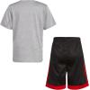 imageadidas boys 2 Piece Game Time Short SetMedium Grey Heather